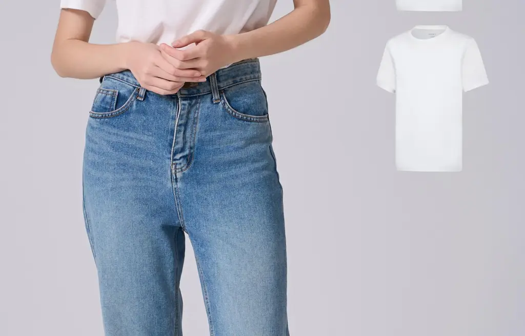 [포에버21] 남여공용 무지 반팔 티셔츠 3PACK기획 (화이트/블랙) 상세페이지 5